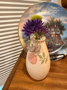 Delicate Pink Crescent Drop Earrings - Women Jewelry Earrings